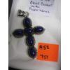 Image 3 : STERLING .925 CROSS PENDANT W/PURPLE STONES