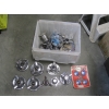 Image 1 : BIN OF ASST. WHEEL SPINNER CAPS, ETC.