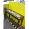 Image 2 : TILE INLAID WOOD & METAL HALL TABLE