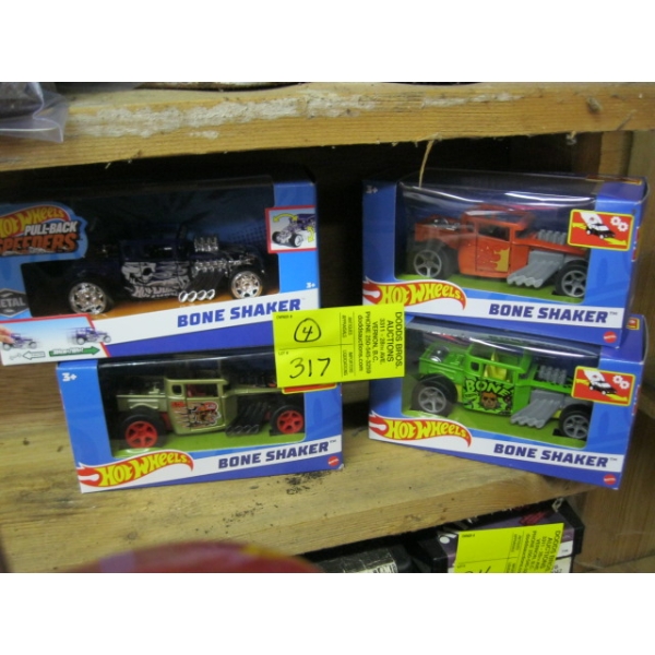 4 HOT WHEELS BONE SHAKER CARS