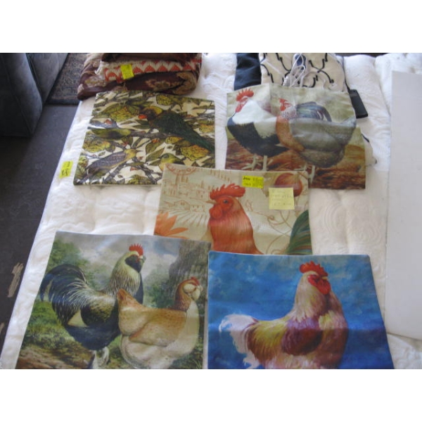 5 NEW LINEN PILLOW COVERS
