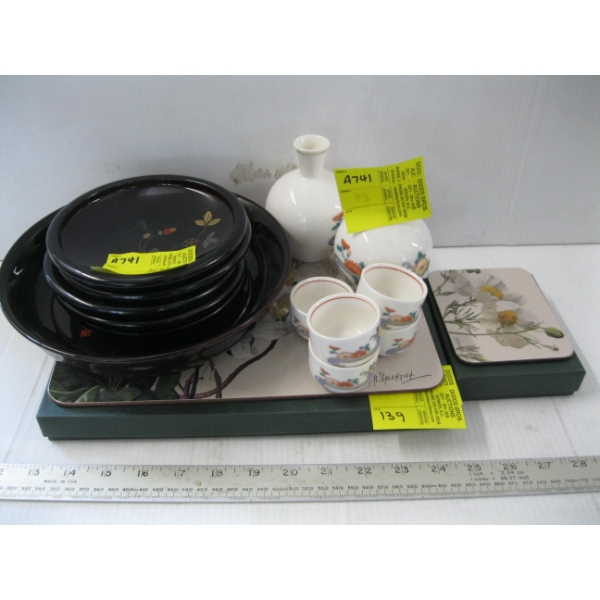 BOWLS, PLATES, VASES, CUPS, PLACEMATS