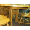 Image 6 : SOLID WOOD DINING TABLE W/4 WOODEN CHAIRS & 2 LEAVES