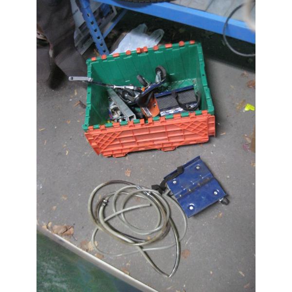 BIN W/ASST. 4 WHEEL ROLLERS, ETC.