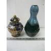 Image 1 : CERAMIC VASE & LIDDED SETSUMA JAR
