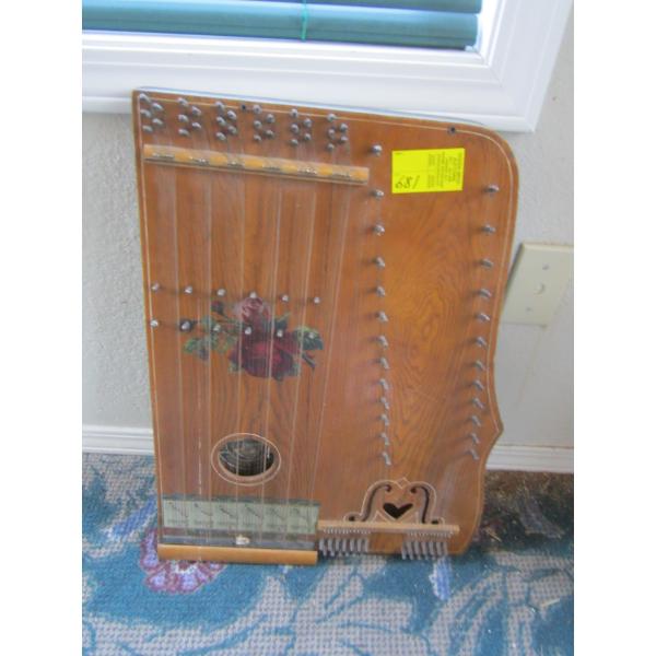 WOODEN STRING ZITHER