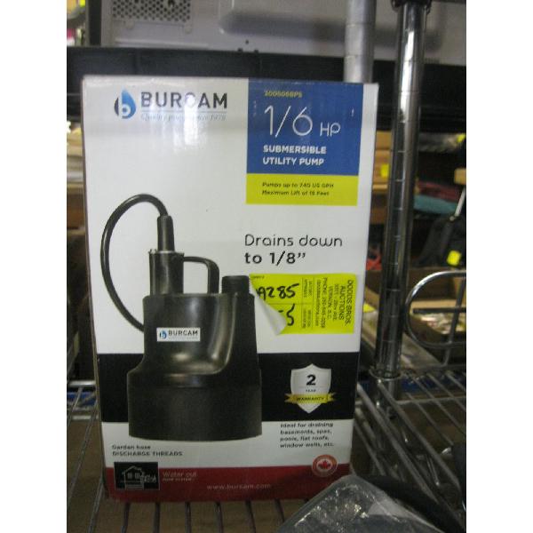 NEW 1/6HP SUBMERSIBLE PUMP