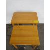 Image 2 : PAIR OF NESTING TABLES & A RUG DISPLAY HOLDER