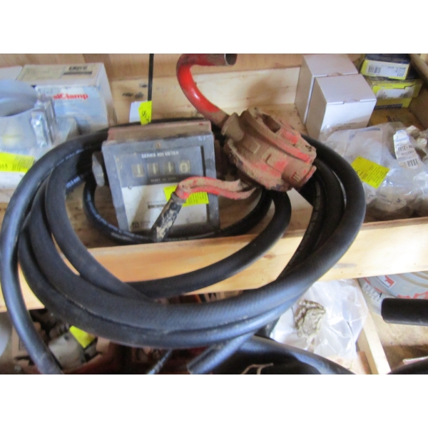 BARREL PUMP HEAD, GAS METER & HOSE