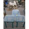 Image 1 : GLASS TOP COFFEE TABLE & 2 MATCHING END TABLES