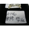Image 5 : 14KT YELLOW & WHITE GOLD DIAMOND RING, 2.5G, SZ 7 1/2