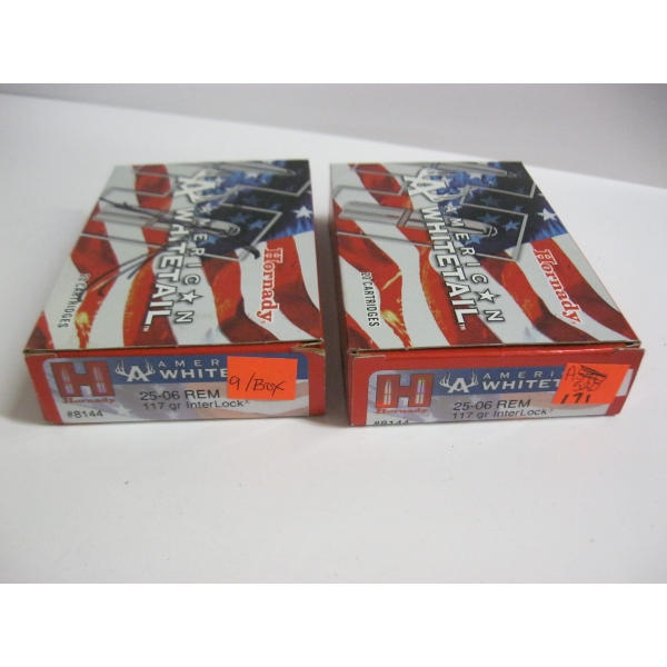 AMERICAN WHITETAIL 25-06 REM 117GRS INTERLOCK|1X20, 1X9 CARTRIDGES