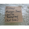 Image 2 : VINTAGE MORGAN JONES CHENILLE BEDSPREAD - FULL SIZE