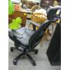 Image 2 : BLACK SWIVEL DESK CHAIR ON CASTORS