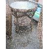 Image 1 : PATIO WICKER LIKE ROUND TABLE