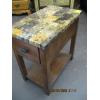 Image 2 : SINGLE DRAWER MARBLE LIKE TOP OCCASIONAL TABLE