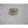 Image 3 : SILVER .925 RING W/FLOWER DESIGN, 5G, SZ 8