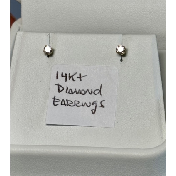 14KT DIAMOND EARRINGS