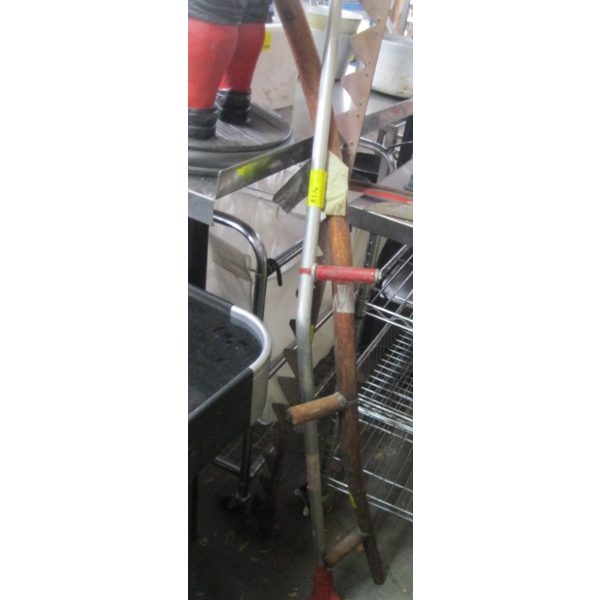 WOODEN & ALUMINUM SCYTHE & CUTTER BLADE