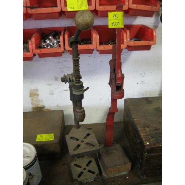 BOTTLE CAPPER & A MINI TUBE SHEET DRILL PRESS