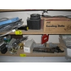 Image 3 : 2 SHELVES OF MISC. SAWBLADES, MITER BOX, SWR TESTER, ANTENNAES, SANDPAPER, ETC.
