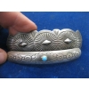 Image 2 : 2 NAVAJO SILVER HAIR BARRETTES - BROKEN PIECES (EASILY MADE FUNCTIONAL)