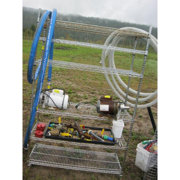 METRO SHELF UNIT ON CASTORS