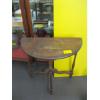 Image 3 : 2 HALF MOON OCCASIONAL TABLES & CERAMIC POTS