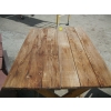 Image 2 : 2 GLIDER PATIO CHAIRS & WOODEN TABLE