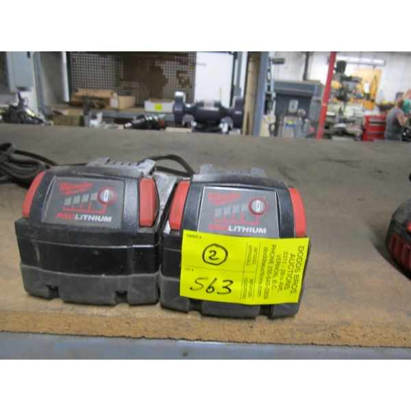 2 MILWAUKEE M18 BATTERIES