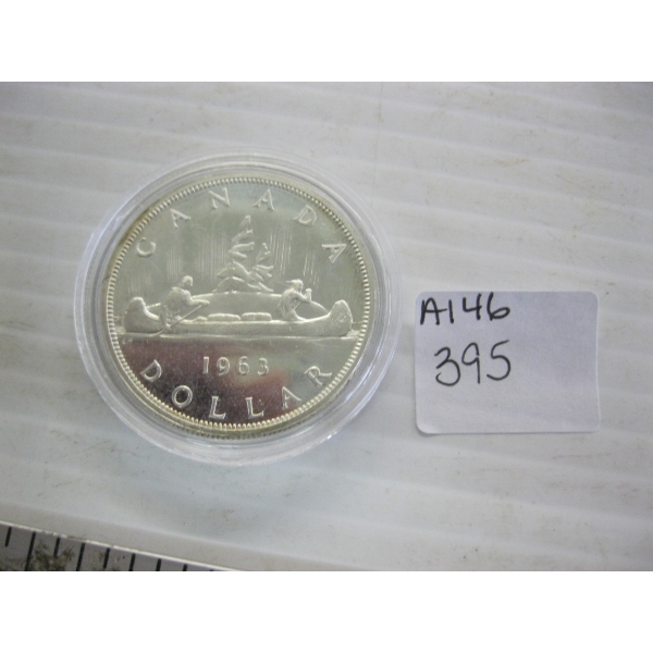 1963 CDN SILVER $1 COIN