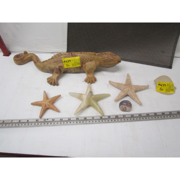 CERAMIC GECKO, STARFISH, ETC.