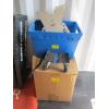 Image 1 : BIN OF METAL BRACKETS & BOX OF SMALL 4 WHEEL ROLLERS