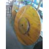 Image 1 : ROUND WOODEN TOP W/CENTER LAZY SUSAN