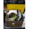Image 1 : BOX OF MISC. ELECTRIC FRY PAN, SM. BOWLS, TENDERIZER, OVEN MITTS, ETC.