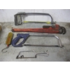 Image 2 : 2 HACKSAWS, PIPE WRENCH & A SMALL SCALE