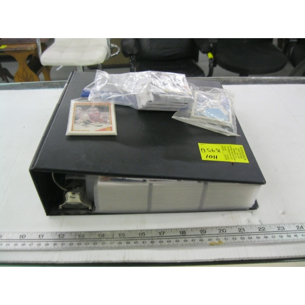 BINDER & ASST. HOCKEY CARDS