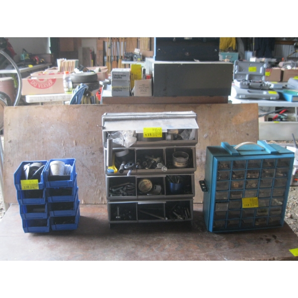 PARTS CABINETS W/MISC. CONTENTS