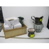 Image 1 : ASST. WHITE CHRISTMAS LIGHTS, VASE, ETC.