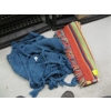 Image 1 : BLUE THROW BLANKET & SM. COLORFUL RUG