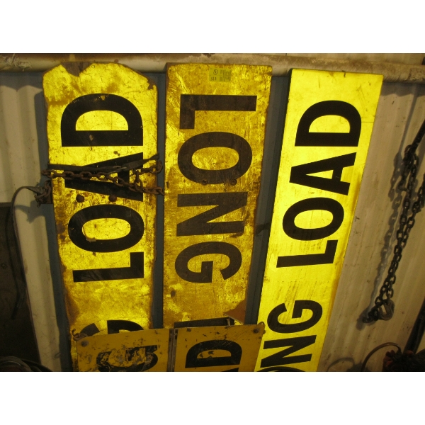 LOT OF 'LONG LOAD' SIGNS (4)