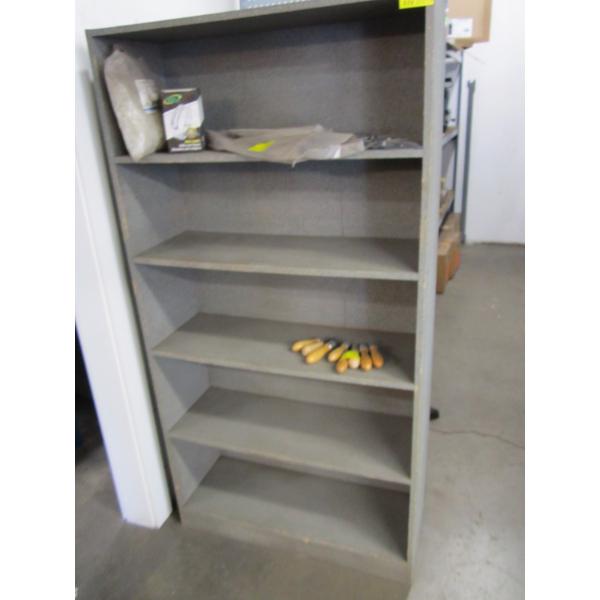 2 WOODEN SHELF UNITS