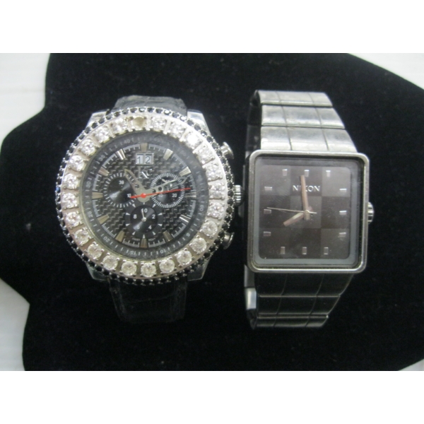 2 MENS WATCHES - KC & NIXON