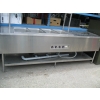Image 1 : 4 BIN ELECTRIC STEAM TABLE W/RUN OFF & UPPER SHELF