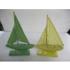 Image 1 : 2 HANDMADE WOODEN SAILBOATS