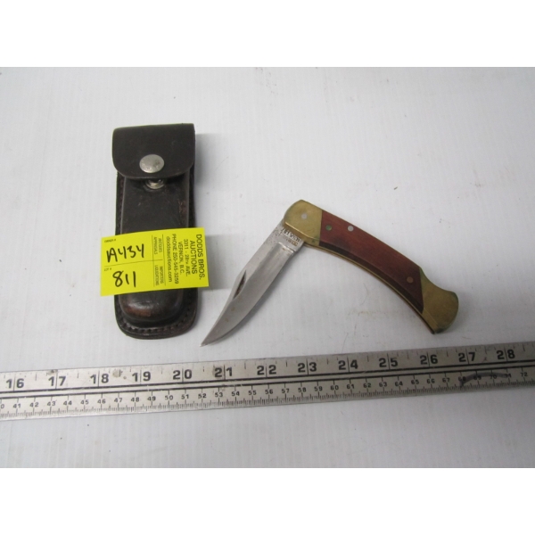 SCHRADE FOLDING KNIFE W/CASE