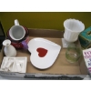 Image 2 : GLASSWARE & STACK OF BASKETS & LIDDED ROUND CONTAINER
