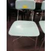 Image 3 : 4 VINTAGE TURQUOISE CHAIRS