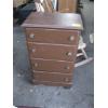 Image 1 : SM. WOODEN 4 DRAWER CHEST OF DRAWERS