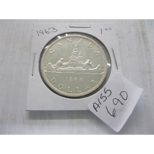 1963 CDN SILVER $1